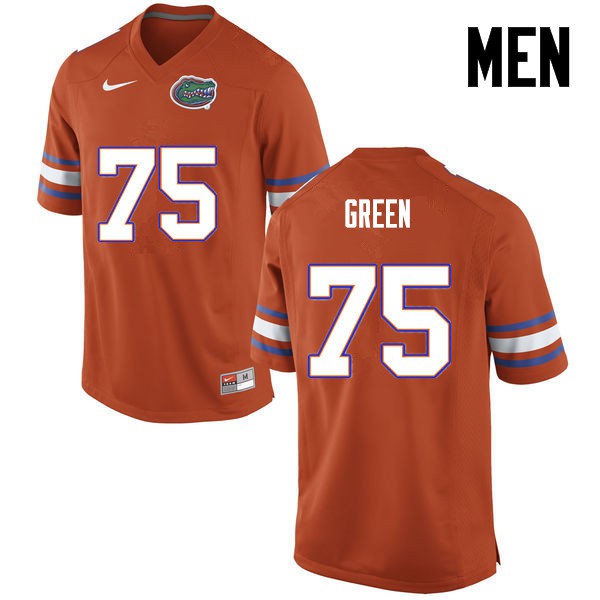 Florida Gators Men #75 Chaz Green College Football Orange